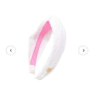 Lilly Pulitzer resort white eyelet headband new nwt